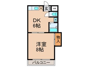 シャロム新町の物件間取画像